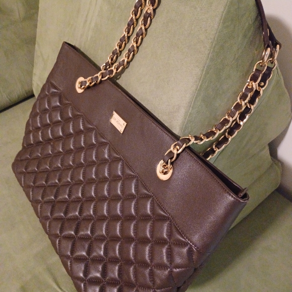 DESIGNER ST.JOHN SOFT  BROWN LEATHER LARGE HANDBAG/TOTE. - Picture 2 of 6